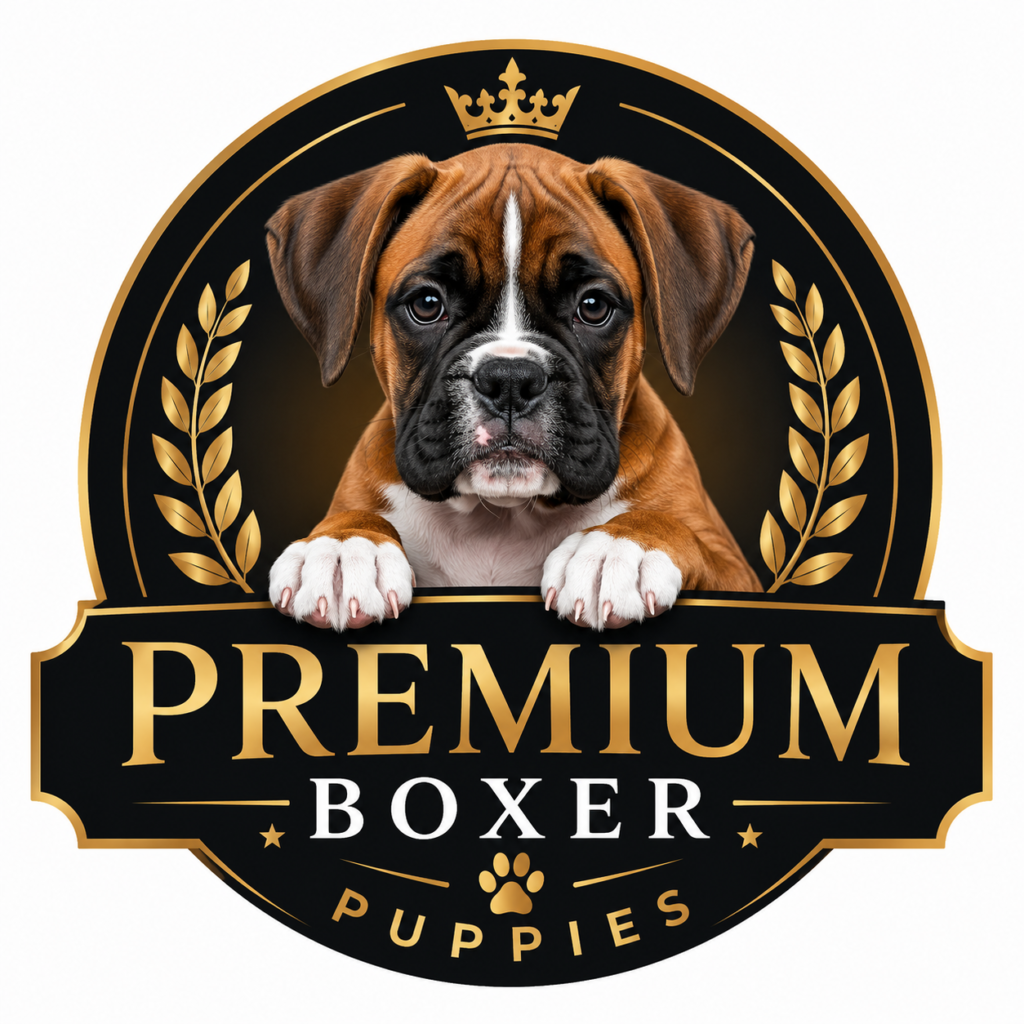 akc boxer puppies Logo