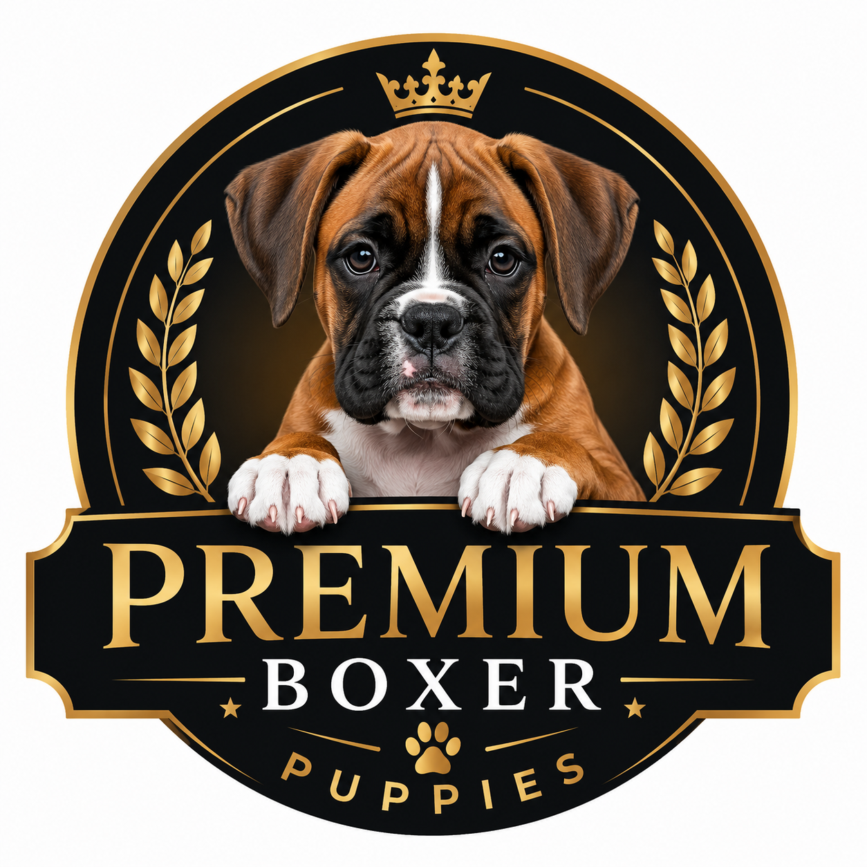akc boxer puppies Logo